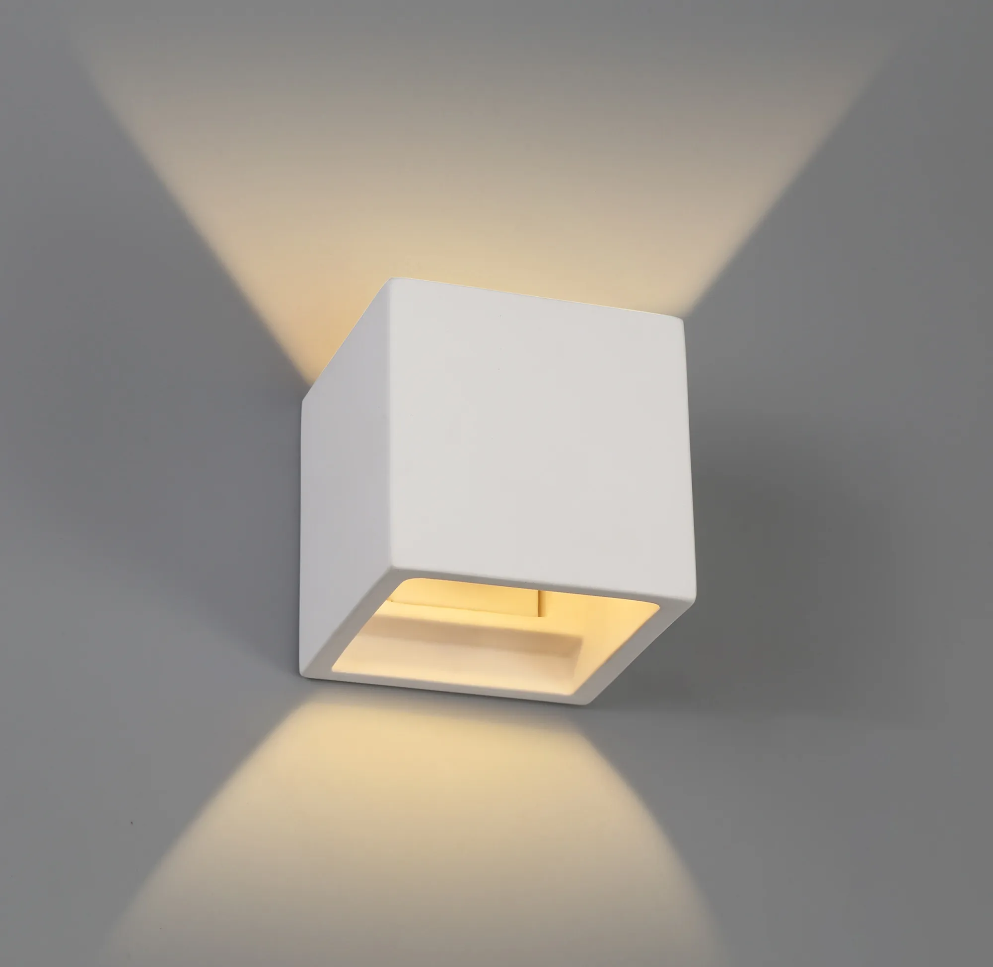 Alina Plaster Lights Deco Flush Wall Lights